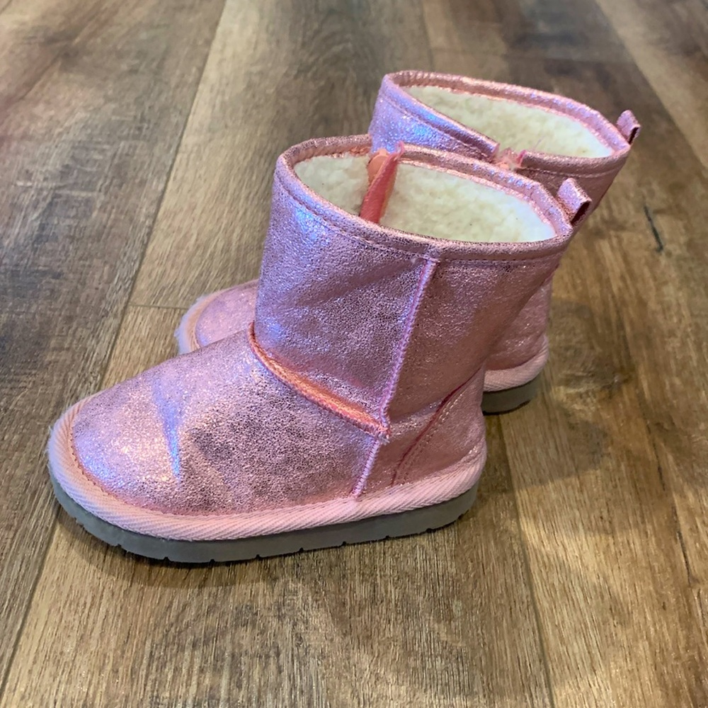 Gap Kids Toddler Pink Shimmer Boots